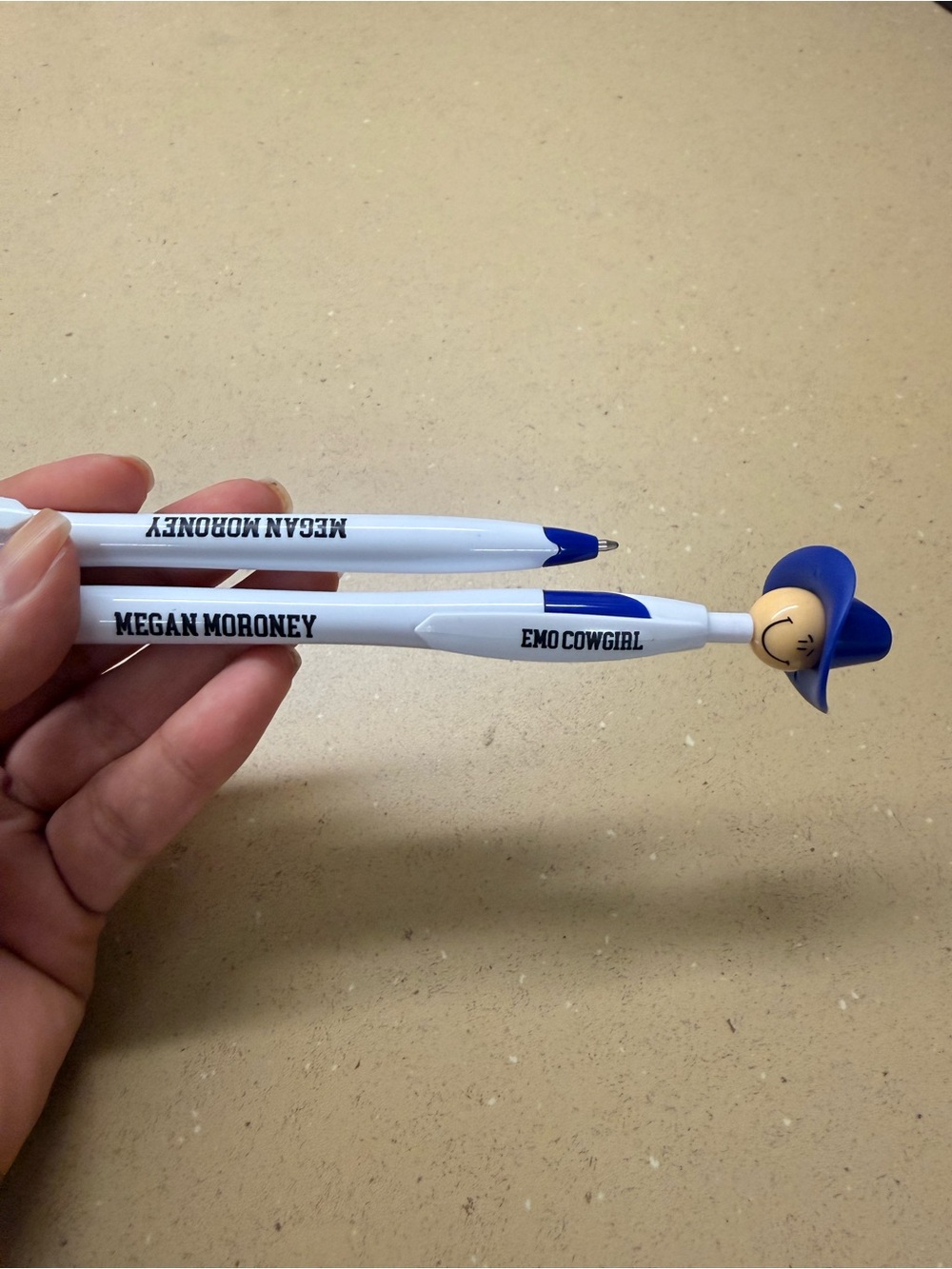 Megan Moroney Emo Cowgirl Pens with Blue Accents - Picture 2 of 4